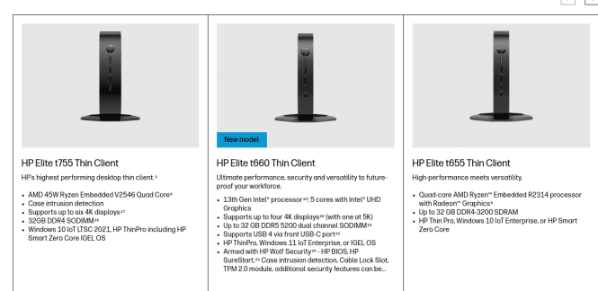 HP Thin Client t660 Wolf